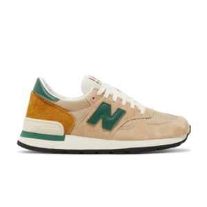 Baskets Teddy Santis x New Balance 990v1 Made in USA Tan Vert Crème M990TG1