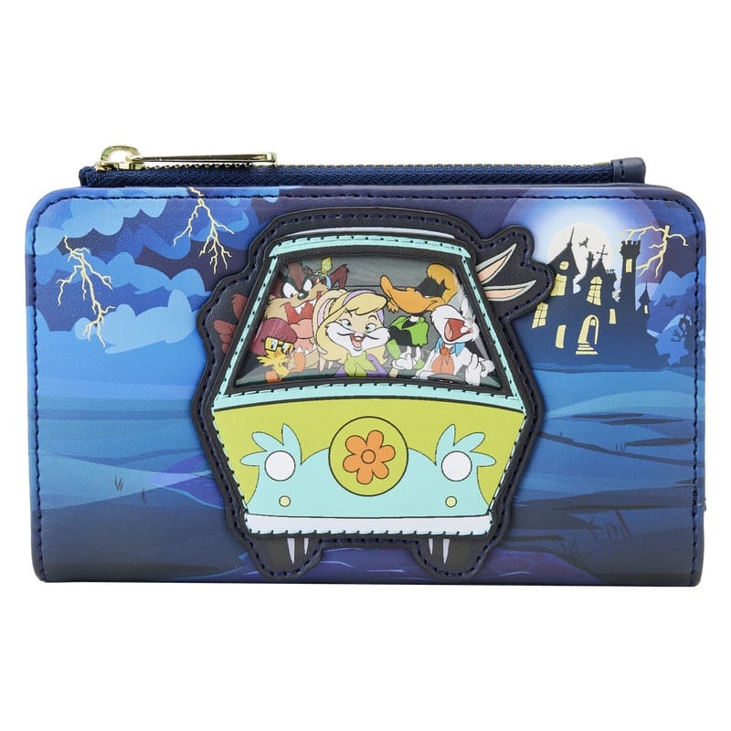Portefeuille à rabat Looney Tunes & Scooby Mashup 100e anniversaire de Warner Brothers noir 643622