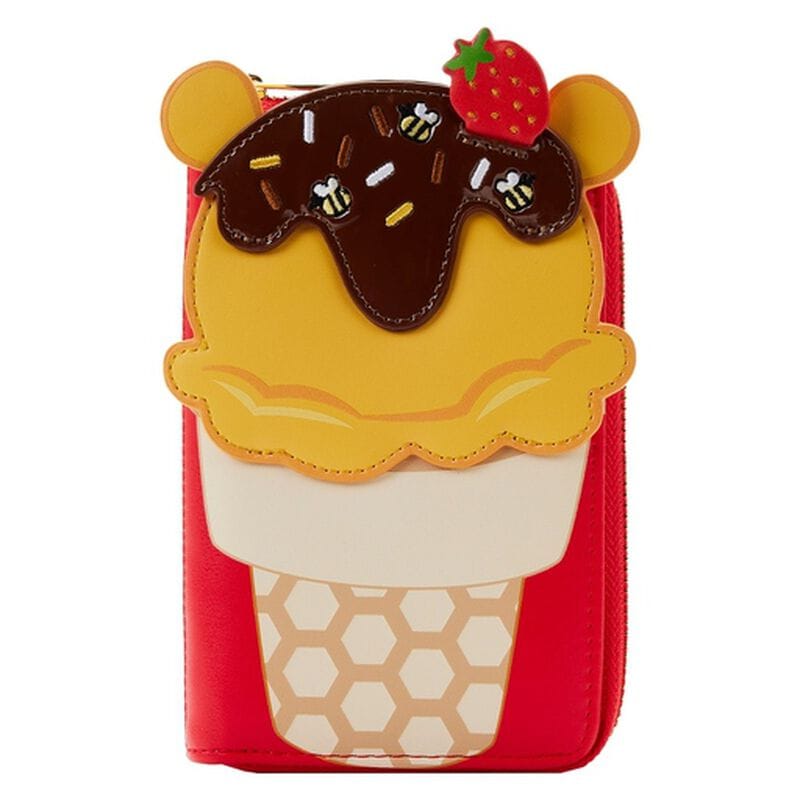Portefeuille zippé Winnie l'ourson crème glacée 652165