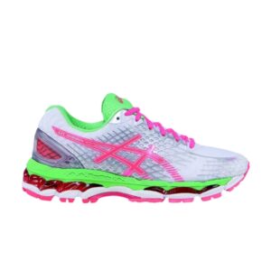 Baskets Wmns Asics Gel Nimbus 17 Blanc Chaud Corail Pomme Rose T557N 0123