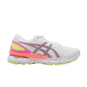 Baskets Wmns Asics Gel Nimbus 22 Lite-Show Blanc Soleil Corail 1012A766 100