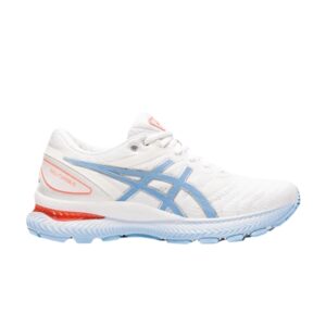 Baskets Wmns Asics Gel Nimbus 22 Blanc Bleu Bliss 1012A587 103