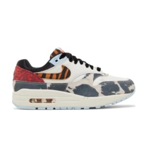 Femme Nike Air Max 1 '87 Great Indoors Voile/Noir/Bleu Célestine/Rouge Picante FD0827 133