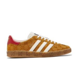 Gucci x Wmns adidas Gazelle GG Monogram baskets Blanc 707868 UWV20 7162