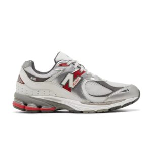 New Balance 2002R Argent Métallisé Team Rouge Baskets Bleu M2002RLB