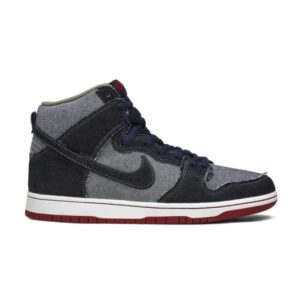 Reese Forbes x Nike SB Dunk High Denim Baskets Midnight Navy/University Rouge-Blanc 881758 441