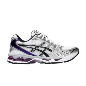Baskets Wmns Asics Gel Kayano 14 Argent Grape Bleu 1202A056 111