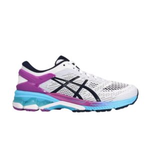 Baskets Wmns Asics Gel Kayano 26 Blanc Peacoat 1012A457 100