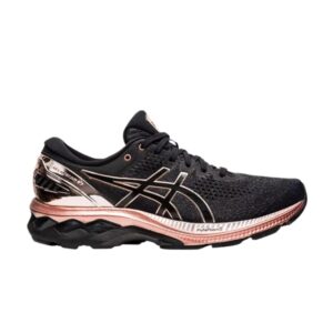 Baskets Wmns Asics Gel Kayano 27 Noir Rose Or 1012B015 001