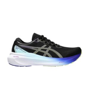 Baskets Wmns Asics Gel Kayano 30 Noir Bleu Glow Jaune 1012B357 003