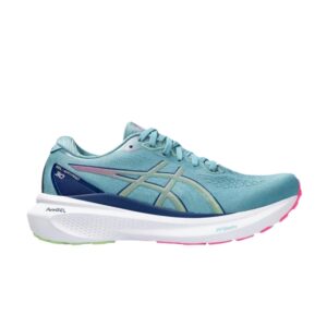 Baskets Wmns Asics Gel Kayano 30 Gris Bleu Lime Vert 1012B357 402