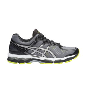 Asics Gel Kayano 22 4E Large Charbon Argent Lime T549N 7393