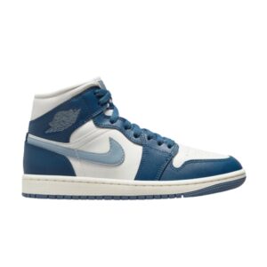 Baskets Wmns Air Jordan 1 Mid Sky J Bleu Français BQ6472 414
