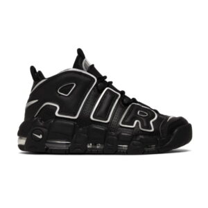 Baskets Wmns Nike Air More Uptempo Noir Métallique Argent DQ0839 001