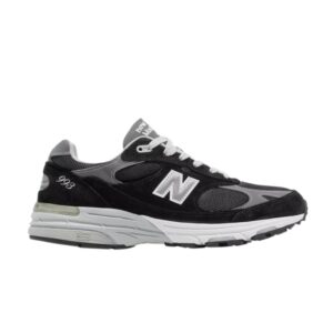 Baskets Wmns New Balance 993 Made In USA Wide Noir Gris WR993BK D