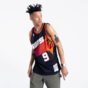Maillot de basket-ball 1994-95 Phoenix Suns Dan Majerle # 9 Swingman Hardwood Classics Maillot noir 694403