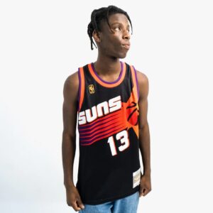 Maillot de basket-ball 1996-97 Phoenix Suns Steve Nash # 13 Swingman Hardwood Classics Maillot noir 694502