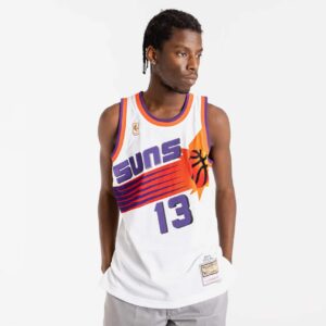 Maillot de basket-ball 1996-97 Phoenix Suns Steve Nash # 13 Swingman Hardwood Classics Maillot blanc 694518