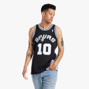 Maillot de basket-ball 1998-99 San Antonio Spurs Andrew Gaze # 10 Swingman Hardwood Classics Maillot noir 695139