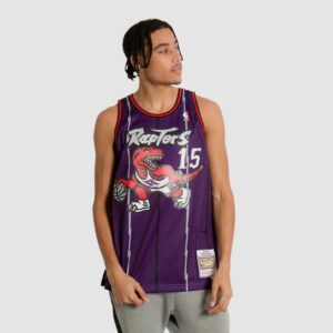 Maillot de basket-ball 1998-99 Toronto Raptors Vince Carter # 15 Swingman Hardwood Classics Maillot violet 695369