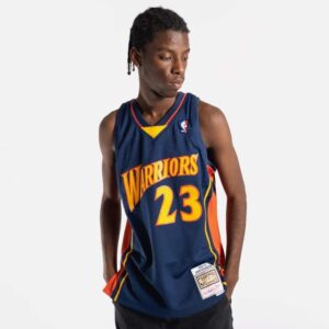 Maillot de basket-ball 2002-03 Golden State Warriors Jason Richardson #23 HWC Navy Jersey 693387