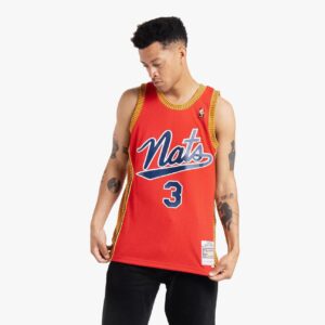Maillot de basket-ball 2004-05 Syracuse Nationals Allen Iverson # 3 Swingman Hardwood Classics Maillot rouge 694987