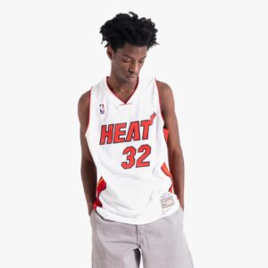 Maillot de basket-ball 2005-06 Miami Heat Shaquille O'neal # 32 Swingman Hardwood Classic White Jersey 693596