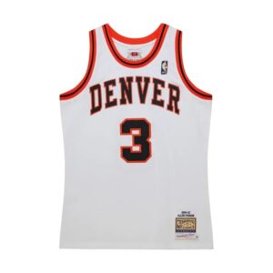 Maillot de basket 2006-2007 Denver Nuggets Allen Iverson #3 Authentique NBA Throwback Maillot Blanc 696758