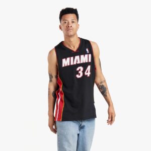 Maillot de basket-ball 2012-13 Miami Heat Ray Allen # 34 Swingman Hardwood Classic Black Jersey 693676