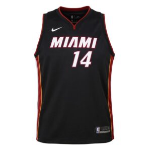 Maillot de basket-ball 2021-22 Miami Heat Tyler Herro #14 Youth Swingman Icon Edition Maillot noir noir 693822