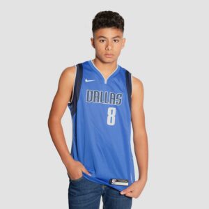 2021 Dallas Mavericks Josh Green #8 Jeunesse NBA Swingman Icon Edition Maillot Bleu Maillot de Basket-Ball Bleu 692497