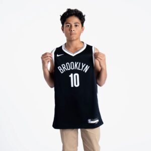 Maillot de basket 2023-2024 Brooklyn Nets Ben Simmons #10 Jeunesse NBA Swingman Icon Edition Maillot Noir Noir 696688