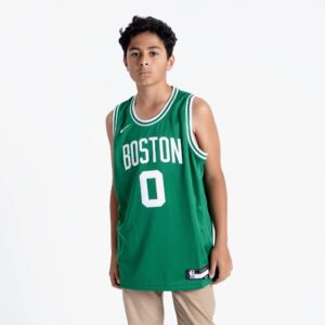 Maillot de basket-ball 2022-23 Boston Celtics Jayson Tatum #0 Youth Swingman Icon Edition Maillot vert blanc 691720