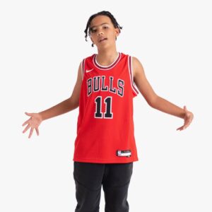 Maillot de basket-ball 2022-23 Chicago Bulls DeMar DeRozan #11 Youth Swingman Icon Edition Maillot rouge rouge 692406