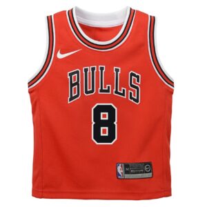Maillot de basket-ball 2022-23 Chicago Bulls Zach Lavine #8 Boys Icon Edition Maillot Rouge Rouge 692537