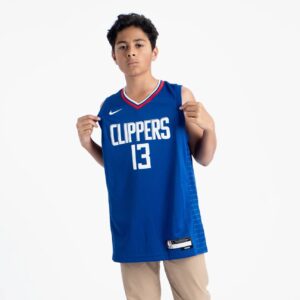 Maillot de basket-ball 2022-23 Los Angeles Clippers Paul George #13 Youth Swingman Icon Edition Maillot bleu bleu 693434