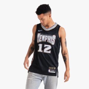 Maillot de basket-ball 2022-23 Memphis Grizzlies Ja Morant #12 Swingman City Edition Maillot noir 693895