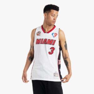 Maillot de basket-ball 2023 Miami Heat Dwyane Wade #3 Hall Of Fame NBA Limited maillot blanc 693741