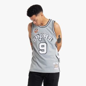 Maillot de basket-ball 2023 San Antonio Spurs Tony Parker #9 Hall Of Fame NBA Limited Maillot gris 695188