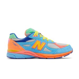New Balance 990v3 Baskets style sauvage pour grand enfant Vert GC990DL3