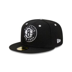 New Era Brooklyn Nets Rear Script 59FIFTY NBA Casquette ajustée noir 688919