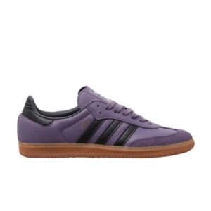 Baskets femme adidas Samba OG Shadow Violet Gum Bleu IE7012