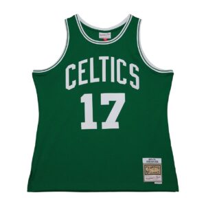Maillot de basket-ball 1973-74 Boston Celtics John Havlicek # 17 Swingman Hardwood Classics Maillot vert 695942