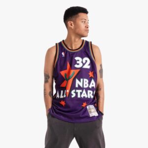 Maillot de basket-ball 1995 All Star Game Shaquille O'Neal #32 Swingman Hardwood Classics maillot violet 696103