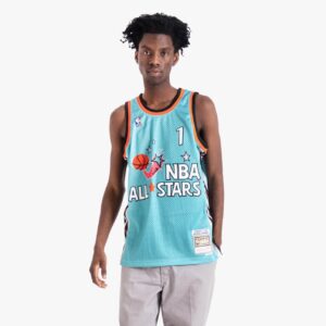 Maillot de basket-ball 1996 All Star Game Penny Hardaway #1 Swingman Hardwood Classics Sarcelle Jersey 696089
