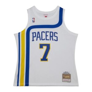 Maillot de basket-ball 2003-04 Indiana Pacers Jermaine O'Neal # 7 Swingman Hardwood Classics Maillot blanc 696389