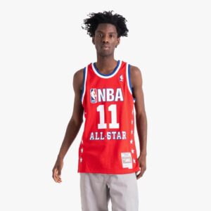 Maillot de basket-ball 2003 All Star Game Yao Ming #11 Swingman Hardwood Classics maillot rouge 696043