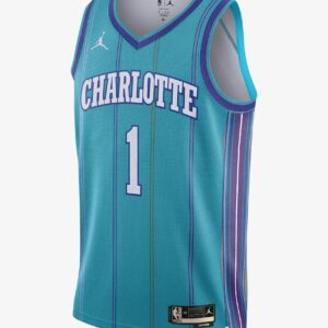 Maillot de basket-ball 2023-24 Charlotte Hornets LaMelo Ball #1 Swingman Hardwood Classics Sarcelle Jersey 695642