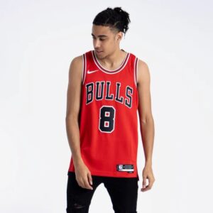 Maillot de basket-ball 2023-24 Chicago Bulls Zach Lavine #8 Swingman Icon Edition Maillot rouge 696558