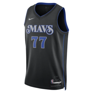 Maillot de basket-ball 2023-24 Dallas Mavericks Luka Doncic #77 Swingman City Edition Maillot noir 697201